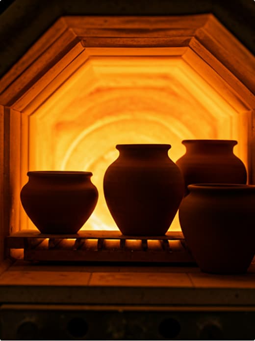 Glowing kiln