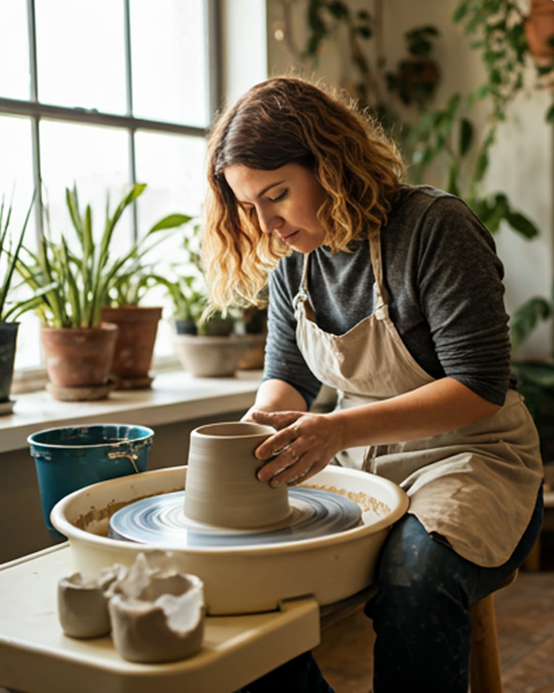 Dina-Sue at work